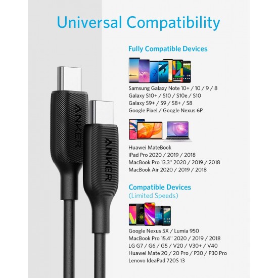 Anker PowerLine III USB-C to USB-C 2.0 Cable  B2B - UN  A8852H11