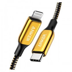 Anker PowerLine+III USB-C cable with Lightning connector 6ft B2B - UN Golden A8843HB1