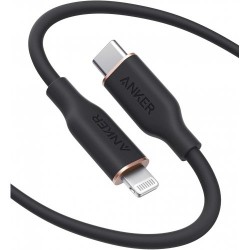 Anker PowerLine Soft USB-C to Lightning Cable 3ft B2B - UN Black A8662-A8662H11